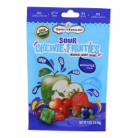 Chewy Fruities Organic Christmas Candy Chews - Sour Assorted - Case of 6 - 4 oz.