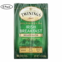 Twinings Tea Breakfast Tea - Irish Decaf - Case of 6 - 20 Bags