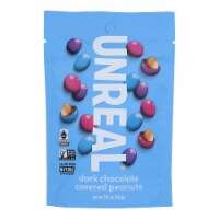 Unreal Dark Chocolate Peanuts Gems - Case of 6 - 5 OZ