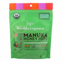 Wedderspoon Organic Makuna Honey Pops  - Case of 6 - 4.15 oz.