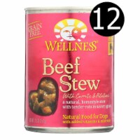 Wellness Pet Products Dog Food - Beef with Carrot and Potatoes - Case of 12 - 12.5 oz.