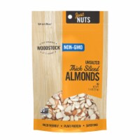 Woodstock Non-GMO Thick Sliced Almonds, Unsalted - Case of 8 - 7.5 oz.