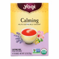 Yogi Organic Calming Herbal Tea - 16 Tea Bags - Case of 6