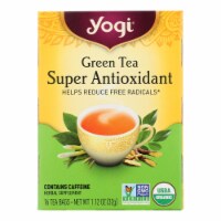 Yogi Green Tea Super Anti-Oxidant - 16 Tea Bags - Case of 6