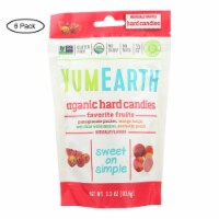 Yummy Earth Organic Candy Drops Freshest Fruit - 3.3 oz - Case of 6
