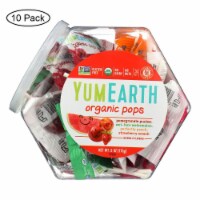 Yummy Earth Organic Lollipops Assorted Personal Bin - 6 oz - Case of 10