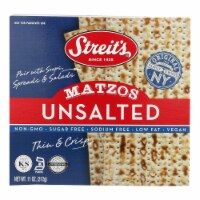 Streit's Matzo - Unsalted - Case of 12 - 11 oz.