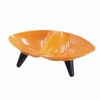 Melamine Couture Sculpture Double Food and Water Dog Bowl