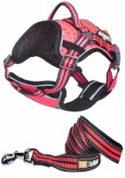 Helios Dog Chest Compression Pet Harness and Leash Combo (Medium)
