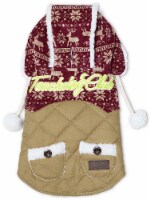 Touchdog Snowadayz Pom Pom Pet Hooded Sweater (Small)