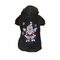 Pet LifeLED Lighting Juggling Santa Hooded Sweater Pet Costume (Medium)