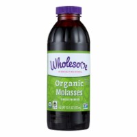 Wholesome Sweeteners Molasses - Organic - Blackstrap - Unsulphured - 16 oz - case of 12