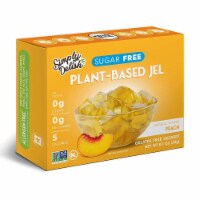 Simply Delish Jel Dessert - Peach - Case of 6 - 1.6 oz.