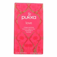 Pukka Herbal Teas Love Organic Rose Chamomile and Lavender Tea - Caffeine Free