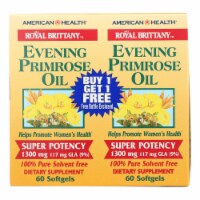 American Health - Evening Primrose Oil - 1300 mg - 60+60 Softgels