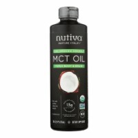 Nutiva 100% Organic Mct Oil - From Coconut - Unflavored - 16 fl oz.