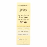Babo Botanicals - Sunscreen - Daily Sheer - SPF 40 - 1.7 oz
