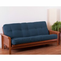 Blazing Needles Renewal 8-inch Twill Full-size Futon Mattress - Indigo - Indigo