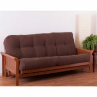 Blazing Needles Renewal 10-inch Twill Full-size Futon Mattress - Chocolate - Chocolate