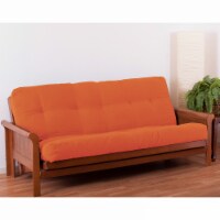 7-inch Twill Full-size Futon Mattress - Tangerine Dream - Tangerine Dream