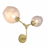 2-Globe Bubble Wall Lamp Gold