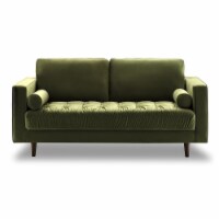 Bente Tufted Velvet Loveseat 2-Seater Sofa - Green