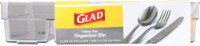Glad Cutlery Tray Organizer Bin – Clear