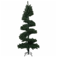 Vickerman 7' Green Slim Spiral Pine Artificial Christmas Tree - Unlit