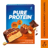 Pure Protein™ Chocolate Peanut Caramel Protein Bar Perspective: Main