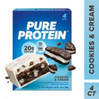 Pure Protein™ Cookies & Cream Protein Bars Perspective: Main