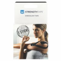 StrengthTape Kinesiology Tape 5M Precut Roll - Black Perspective: Main