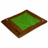 Dry Top 7008321 10 x 14 ft. Medium Duty Polyethylene Reversible Tarp, Brown & Green Perspective: Main