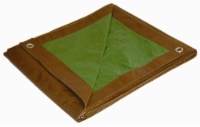Foremost Tarp Co Dry Top Reversible Tarp - Brown/Green
