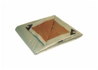 Dry Top Heavy Duty Poly Reversible Tarp - Silver/Brown Perspective: Main