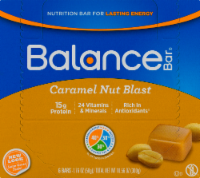 Balance Bar Gold Caramel Nut Blast Bars Perspective: Main