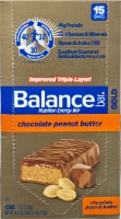 Balance Bar® Gold Chocolate Peanut Butter Bars Perspective: front
