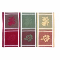 AG-02377S-4 19 in. Ribbed Placemats, Red Cherry - Set of 4