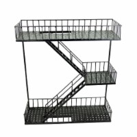 Fire Escape Wall Organizer with Wall Baskets