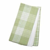 3 Piece Tea Towels Set, Green Plaid