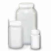 32 oz Natural Wide Mouth Plastic Packer with Lid