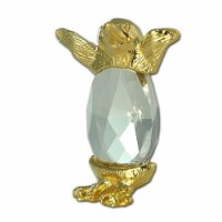 Penguin figurine handmade Bohemia lead crystal