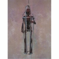 Iron Skeleton Cage With Corpsed Skeleton Medium Size - 33 Inch Costume