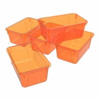 Small Cubby Bin, Orange - Pack of 5