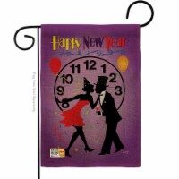13 x 18.5 in. New Year Burlap Winter Impressions Decorative Vertical Double Sided Garden Flag