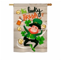28 x 40 in. The Lucky Irish Spring St Patrick Impressions Decorative House Flag