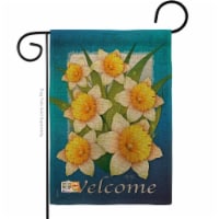 13 x 18.5 in. Daffodils Burlap Spring Floral Impressions Decorative Vertical Double Sided Gar