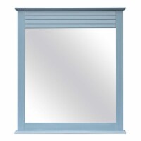 Sunset Trading Cool Breeze Coastal Premium Wood Mirror in Beach Blue