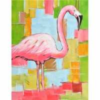 AFD Home 12016834 Flamingo Canvas & Wood Gallery Wrap