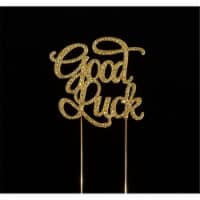 Tian Sweet 33014-GLg Good Luck Rhinestone Cake Toppers - Gold