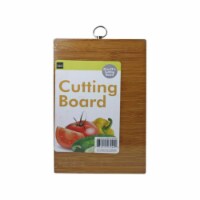 Kole Imports HC418-6 Rectangle Wood Cutting Board with Hanging Loop Hook - Case of 6